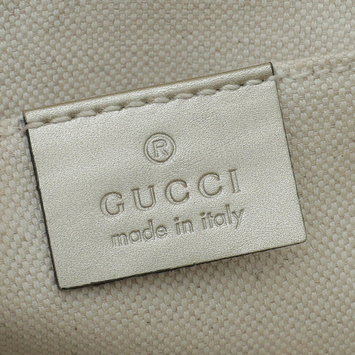 Gucci Metallic Champagne GG Guccissima Emily Medium Bag