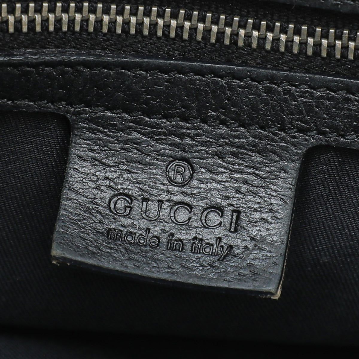 Gucci Black GG Web Bamboo Ring Hobo Bag