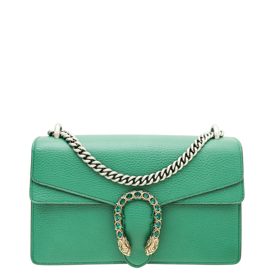 Gucci Dionysus Green Leather Mini Chain Bag
