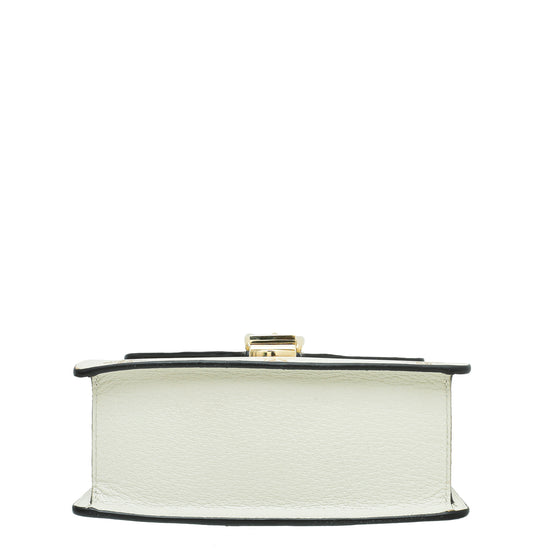 Gucci White Sylvie Bee Star Mini Top Handle Bag – The Closet