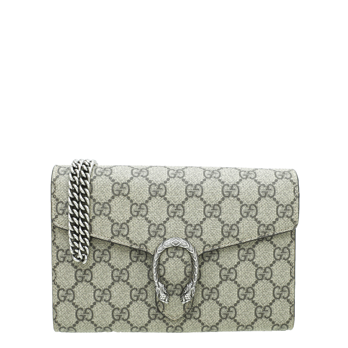 Gucci Ebony GG Supreme Dionysus Chain Wallet-Gucci-THE CLOSET