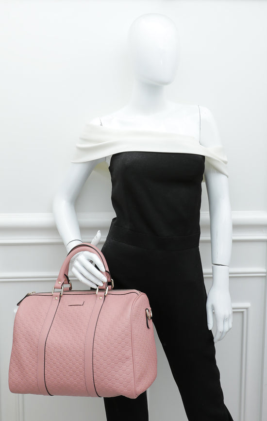 Gucci, Embossed Leather Joy Guccissima Boston Bag, signa…