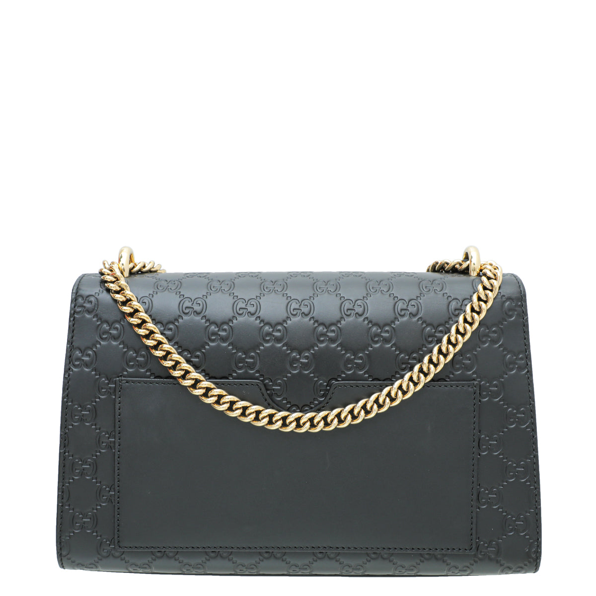 Gucci Black GG Guccissima Padlock Medium Bag-Gucci-THE CLOSET
