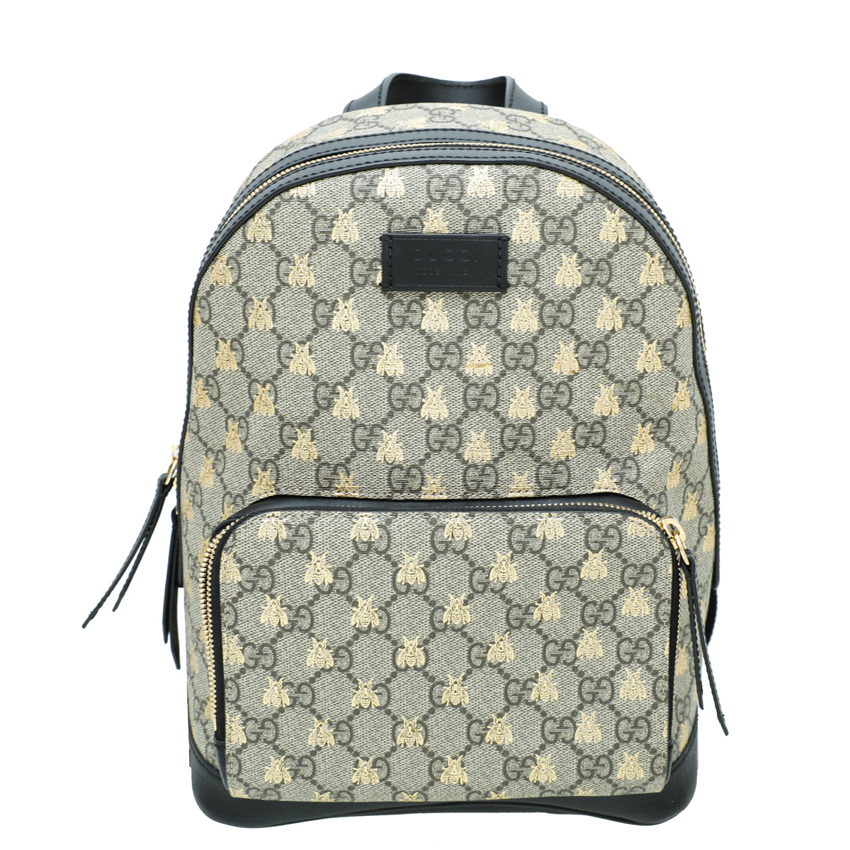 gucci mini bee backpack GG Supreme Leather Gucci backpack in signature GG Supreme canvas Gucci Beige/Brown Bee Embroidered GG