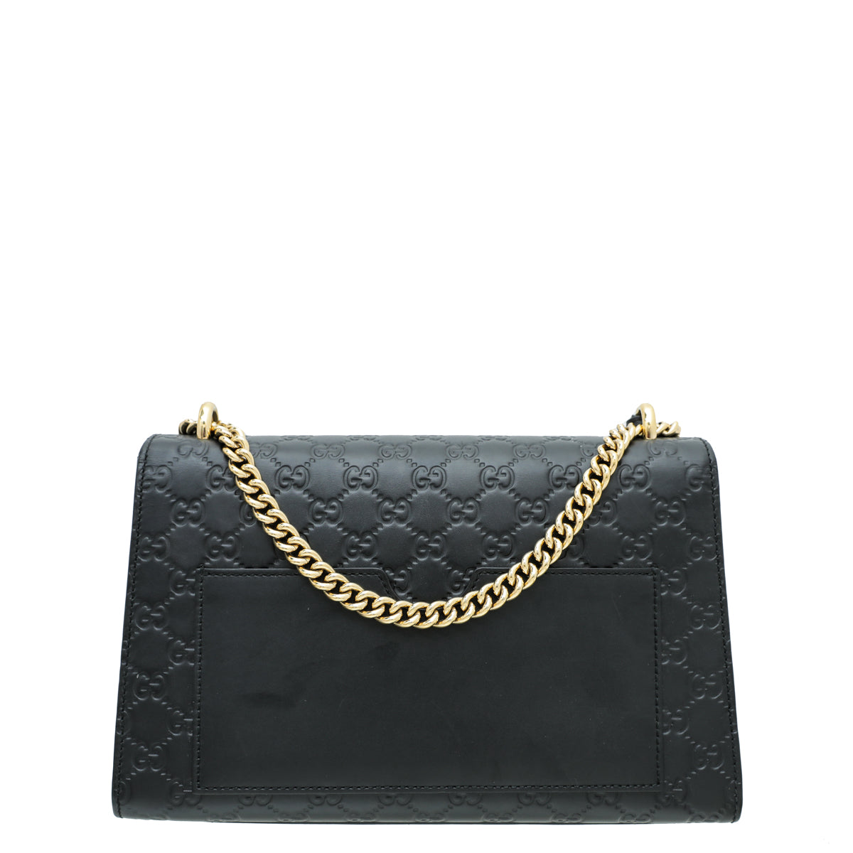 Gucci Black Guccissima Padlock Medium Bag-Gucci-THE CLOSET
