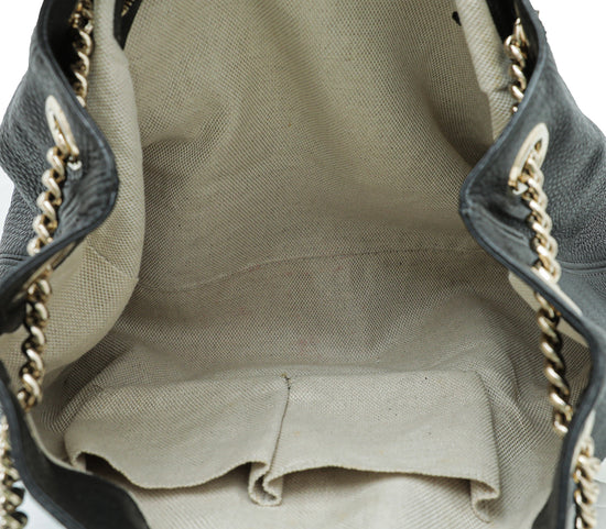 Gucci Black Soho Tassel Tote Medium Bag