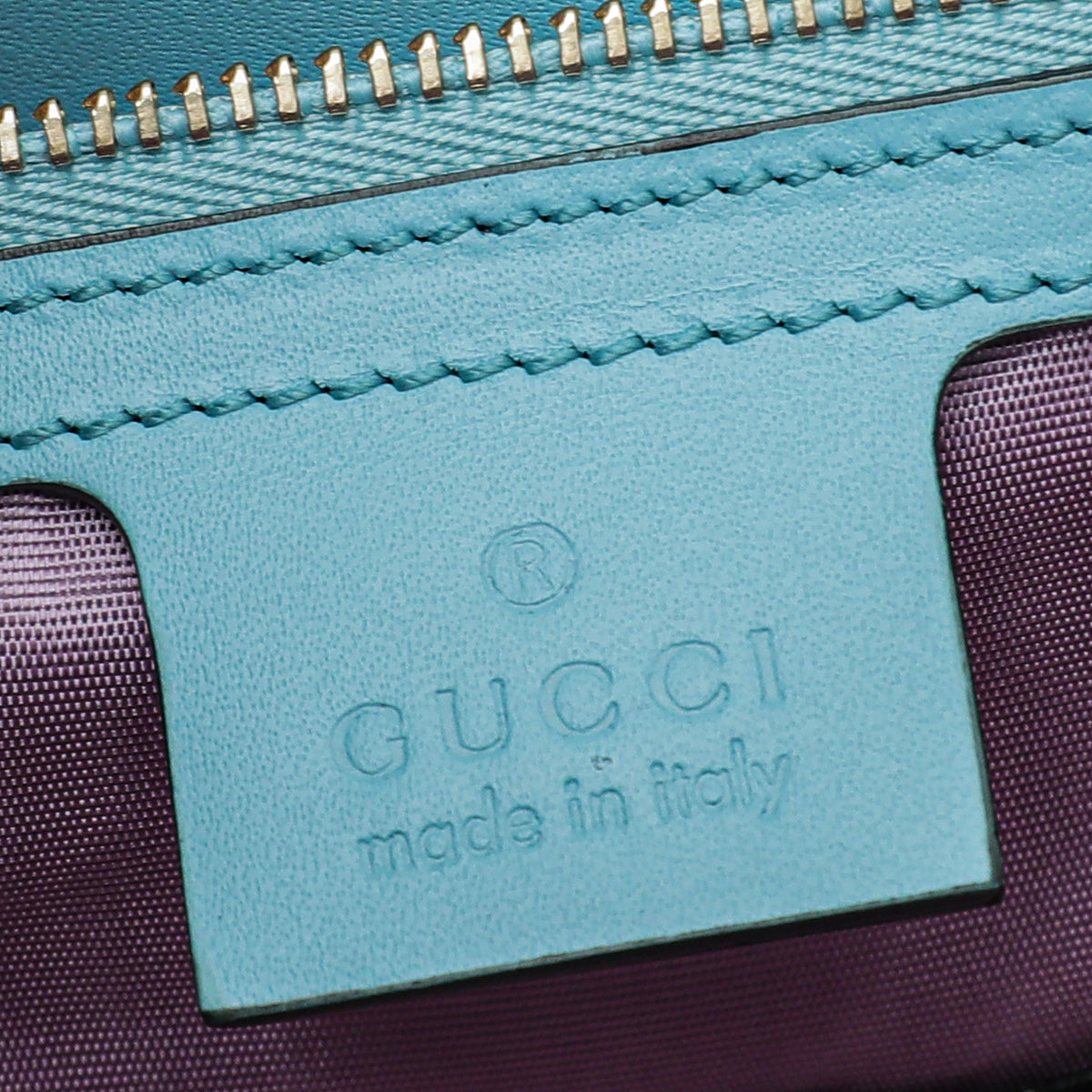 Gucci Light Blue Sylvie Garden Medium Shoulder Bag
