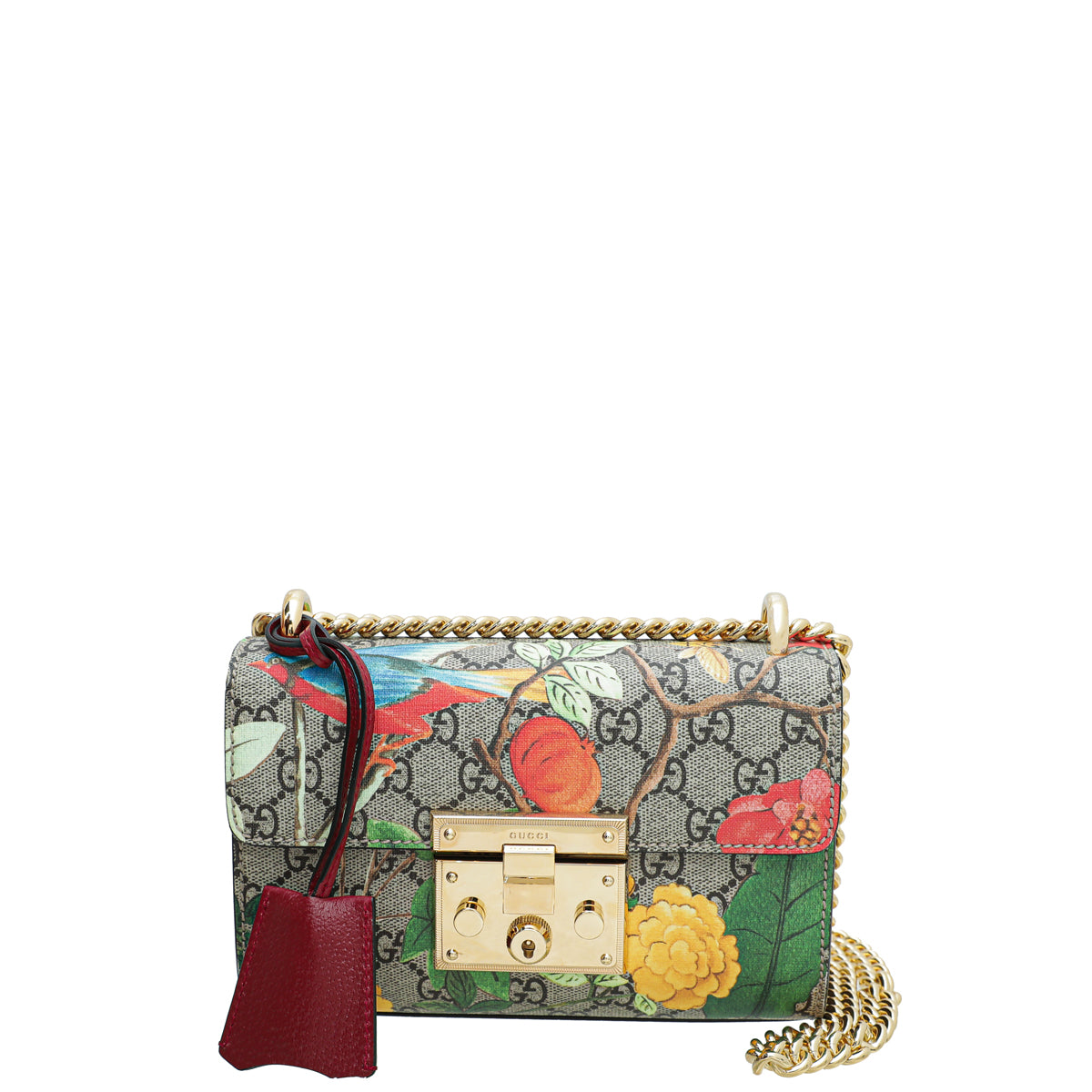 Gucci Ebony Multicolor Padlock Tian Small Bag-Gucci-THE CLOSET