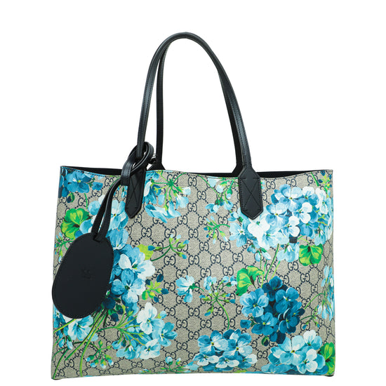 Gucci Bicolor GG Supreme Blooms Medium Reversible Tote Medium Bag – THE  CLOSET