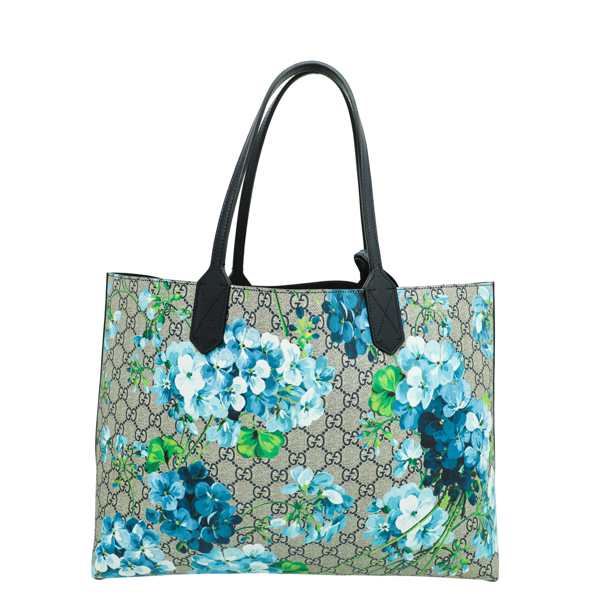 Gucci Bicolor GG Supreme Blooms Medium Reversible Tote Medium Bag-Gucci-THE CLOSET