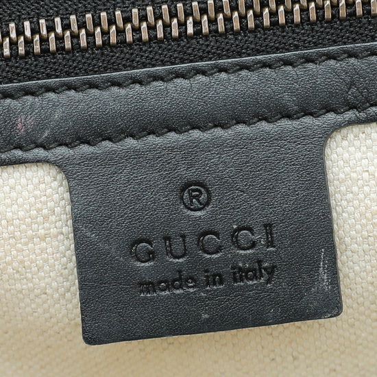 Gucci Black Multicolor Animalier Studded Chain Medium Shoulder Bag