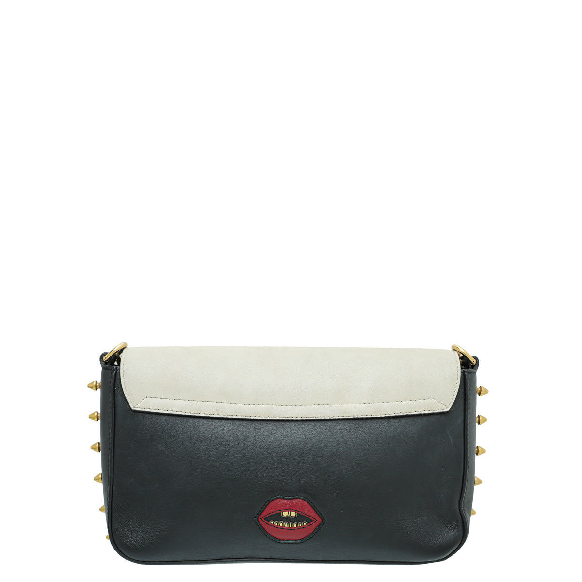 Gucci Black Multicolor Animalier Studded Chain Medium Shoulder Bag-Gucci-THE CLOSET