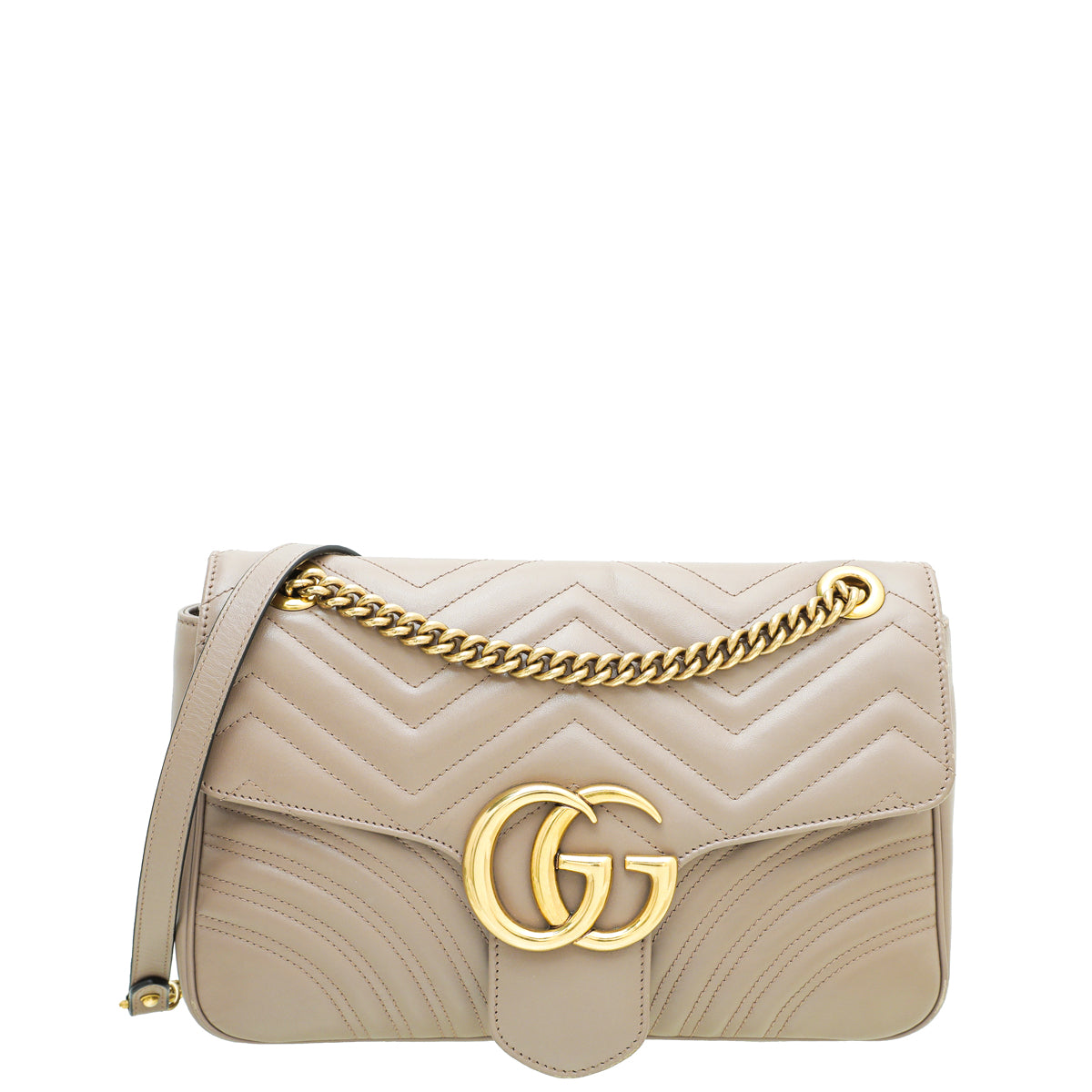 Gucci Dusty Pink GG Marmont Medium Bag-Gucci-THE CLOSET