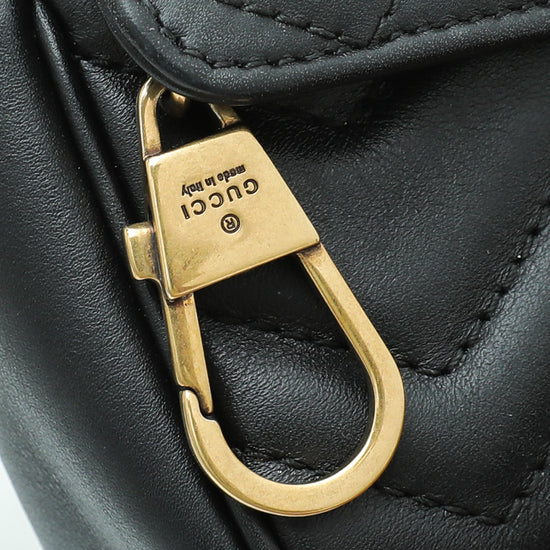 Gucci Black GG Marmont Super Mini Bag