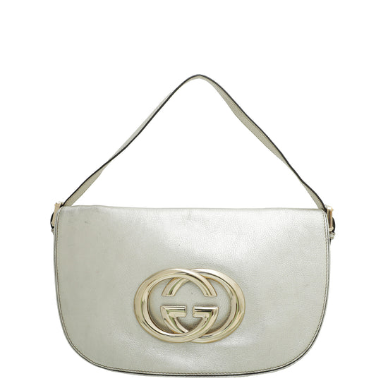 Gucci Metallic Light Gold Britt Shoulder Bag