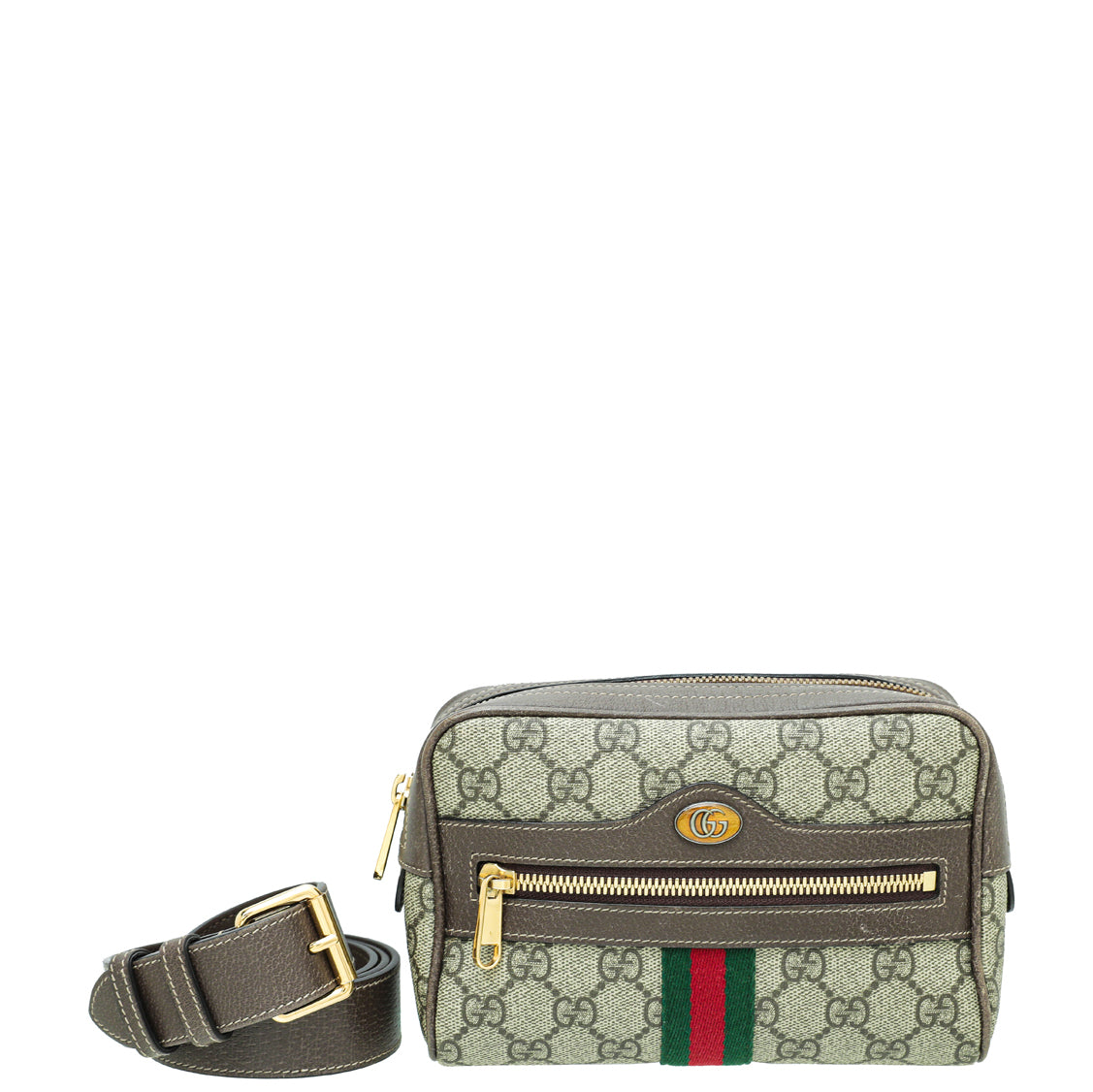 Gucci Bicolor GG Supreme Web Small Ophidia Belt Bag-Gucci-THE CLOSET