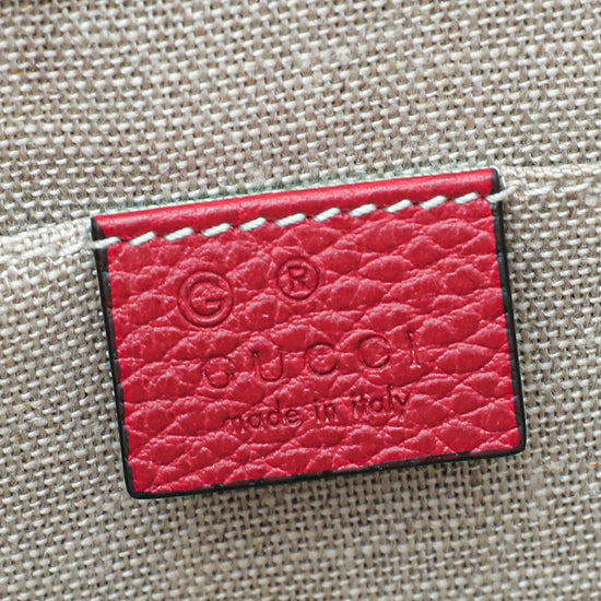 Gucci Red Dollar Interlocking G Small Chain Bag