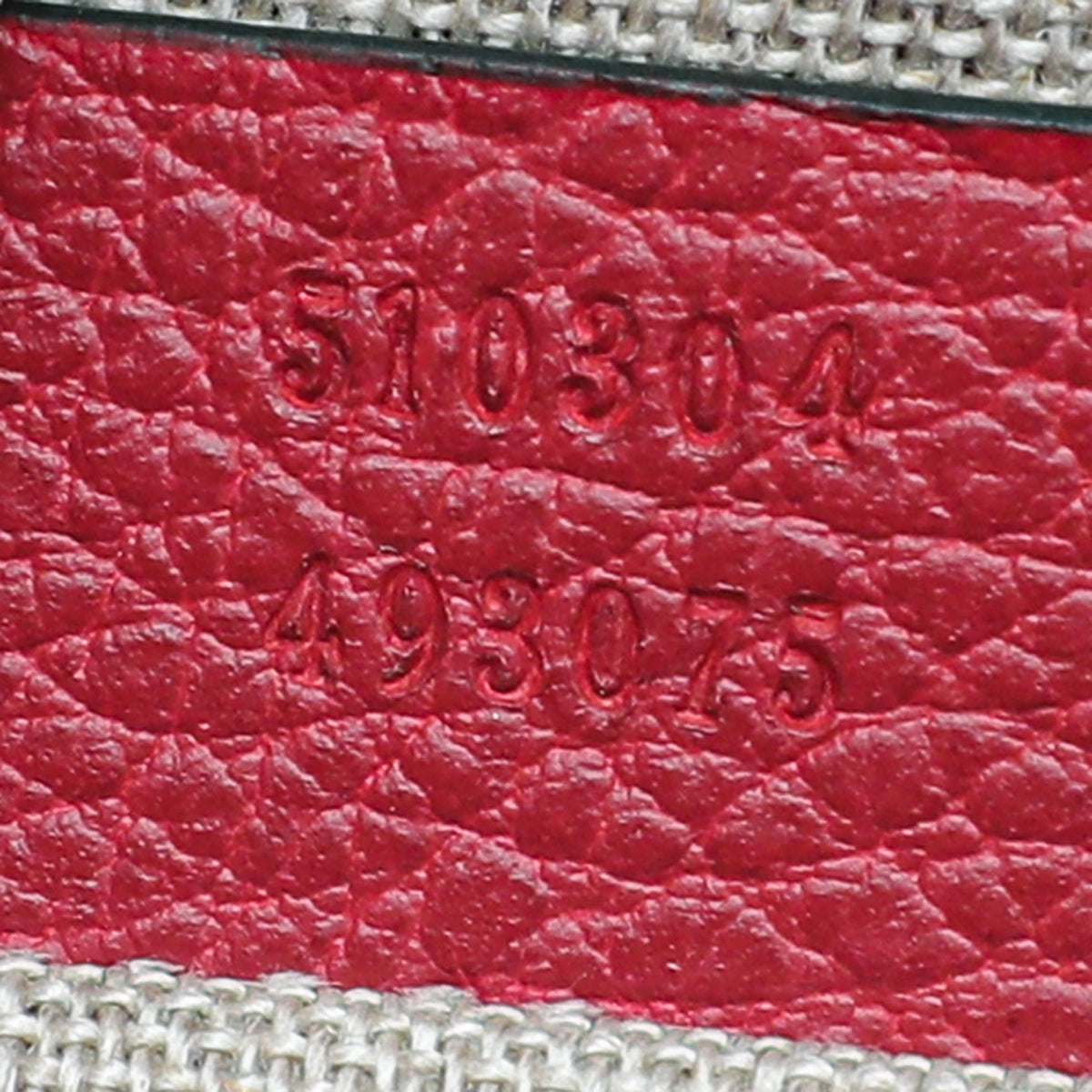 Gucci Red Dollar Interlocking G Small Chain Bag
