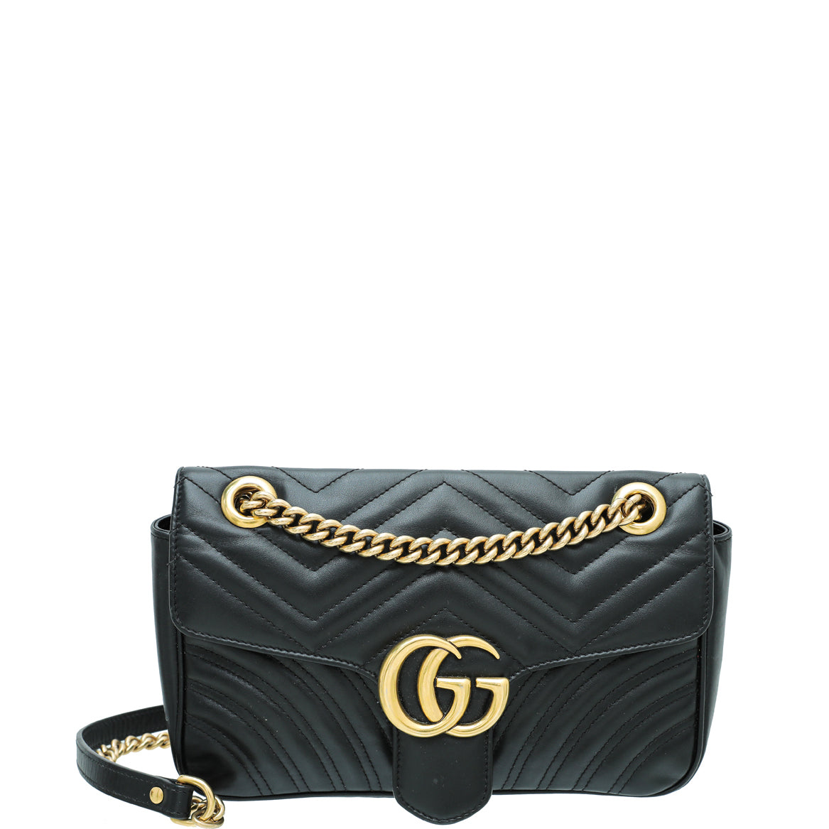Gucci Black GG Marmont Small Bag-Gucci-THE CLOSET