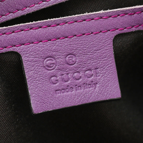 Gucci Purple GG Guccissima Joy Boston Medium Bag