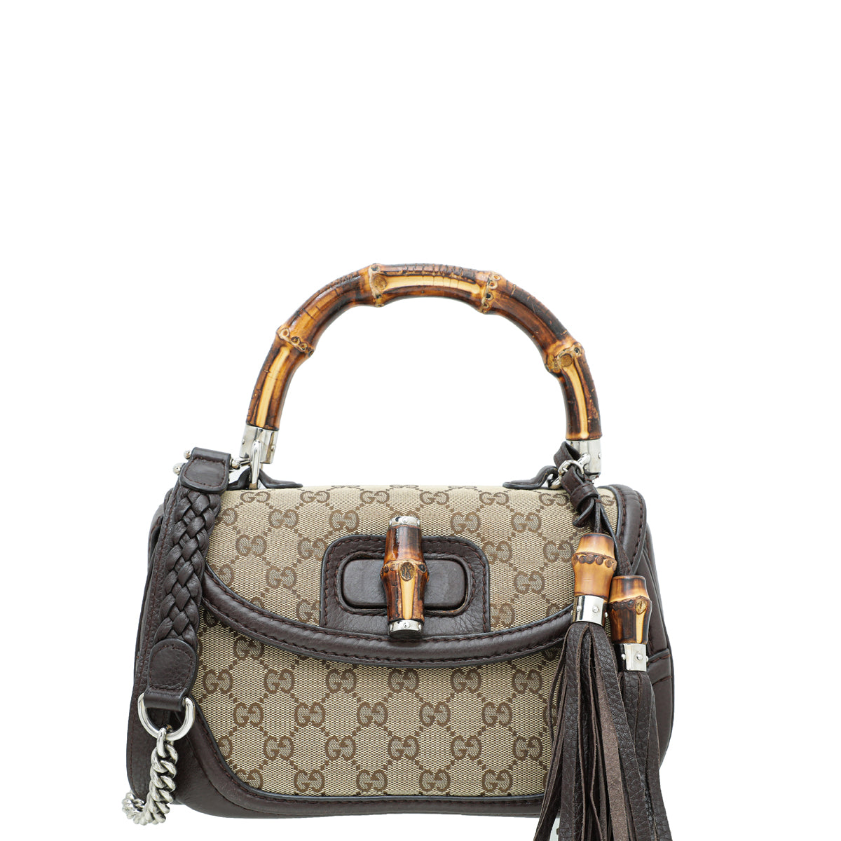 Gucci Bicolor New Bamboo Top Handle Medium Bag-Gucci-THE CLOSET