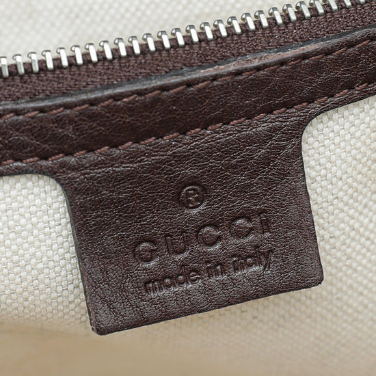 Gucci Bicolor New Bamboo Top Handle Medium Bag