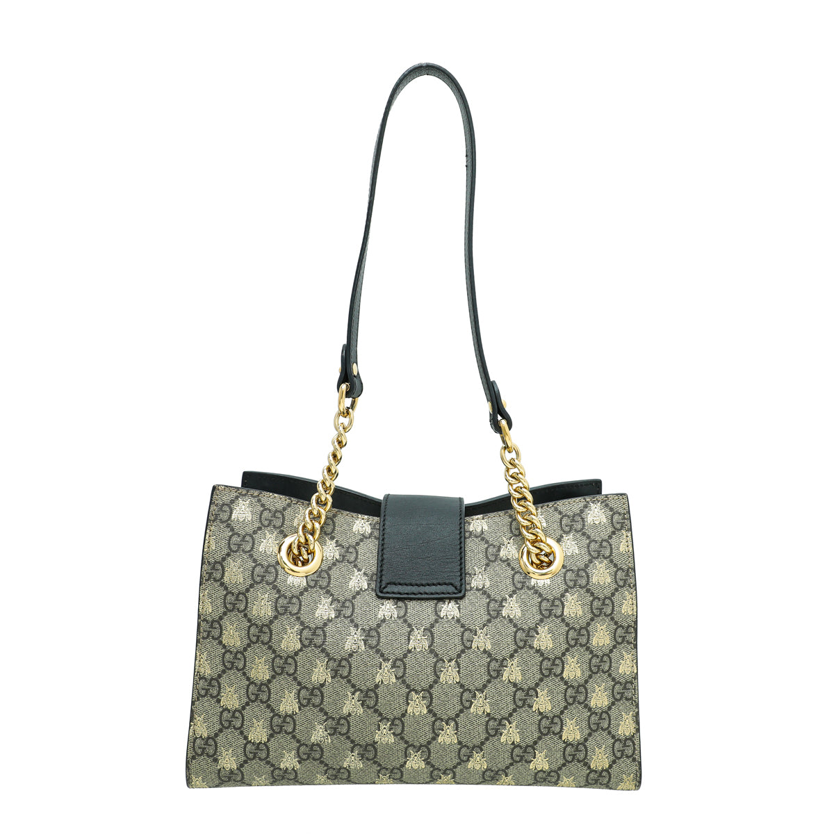 Gucci Bicolor Padlock Bee Small Tote Bag-Gucci-THE CLOSET
