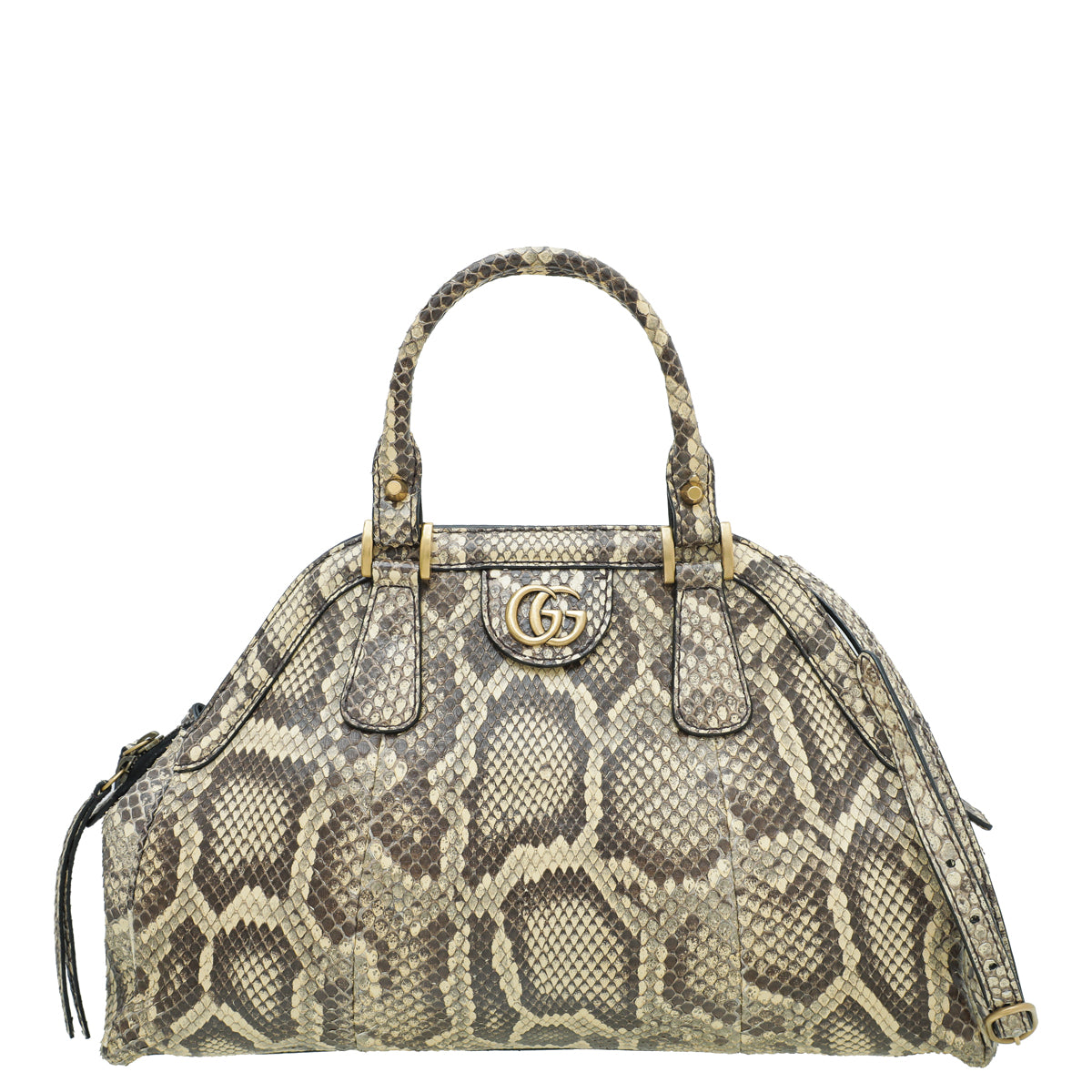 Gucci Python Gucci Bicolor Python Re(Belle) Top Handle Medium Bag – THE CLOSET