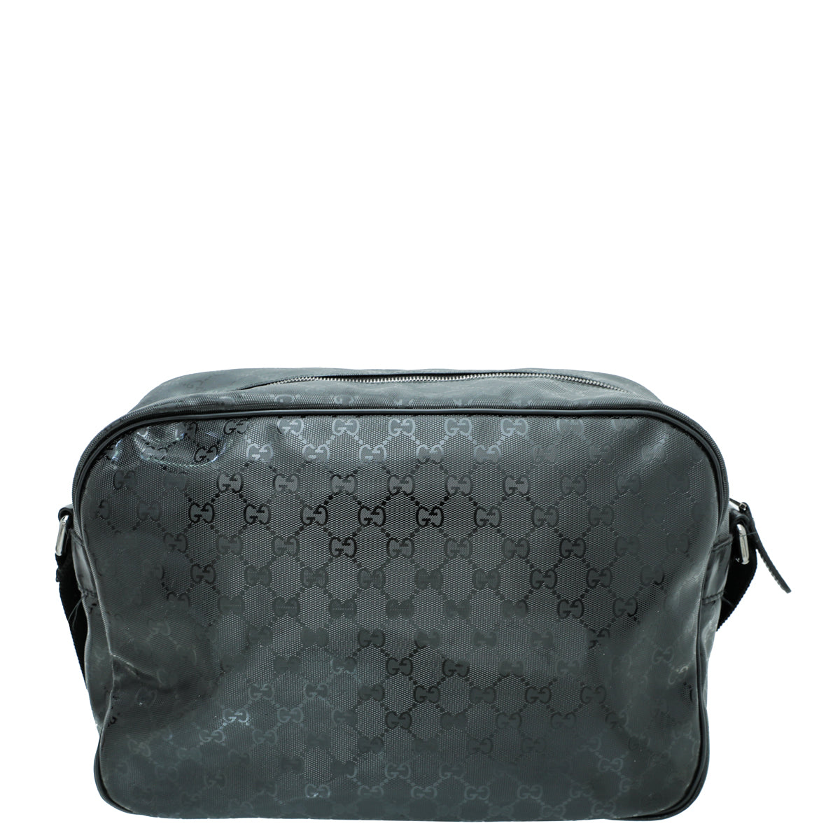 Gucci Black GG Imprime Camera Messenger Bag - Main Image