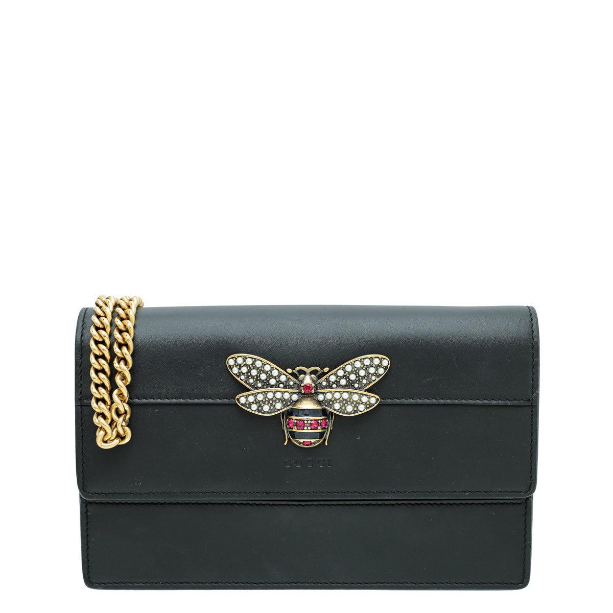 Gucci Black Queen Margaret Bee Mini Bag – The Closet