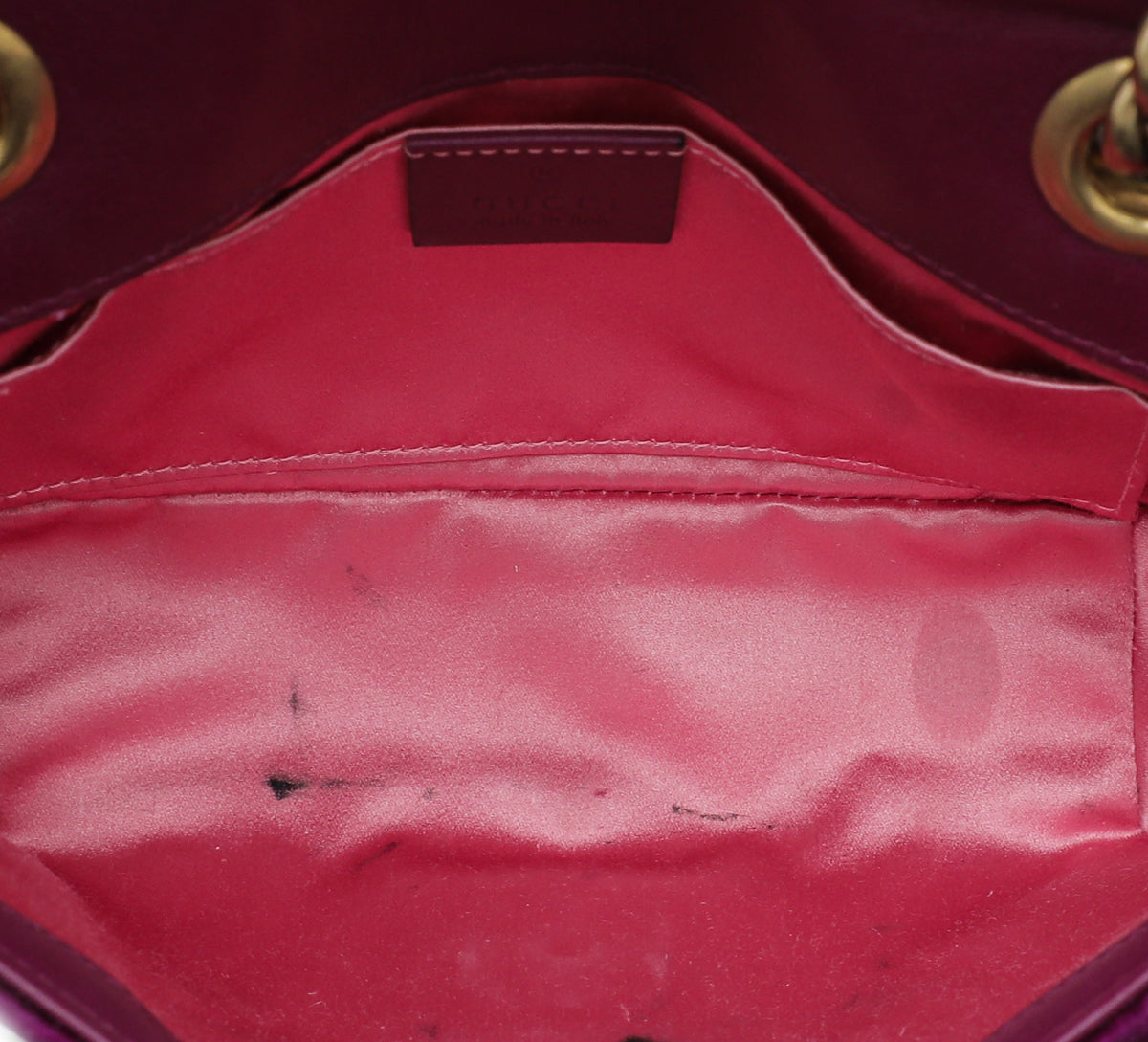 Gucci Violet Velvet GG Marmont Mini Bag