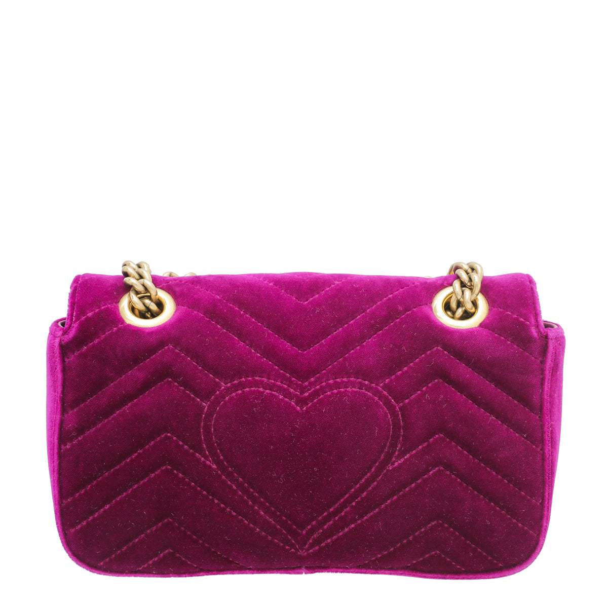 Gucci Violet Velvet GG Marmont Mini Bag