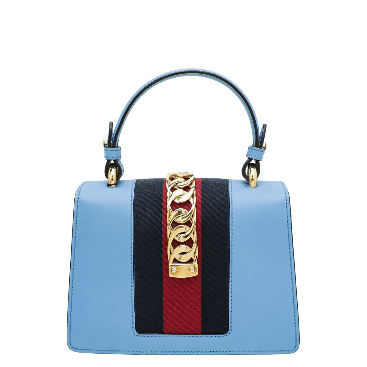 Gucci Blue Sylvie Top Handle Mini Bag-Gucci-THE CLOSET