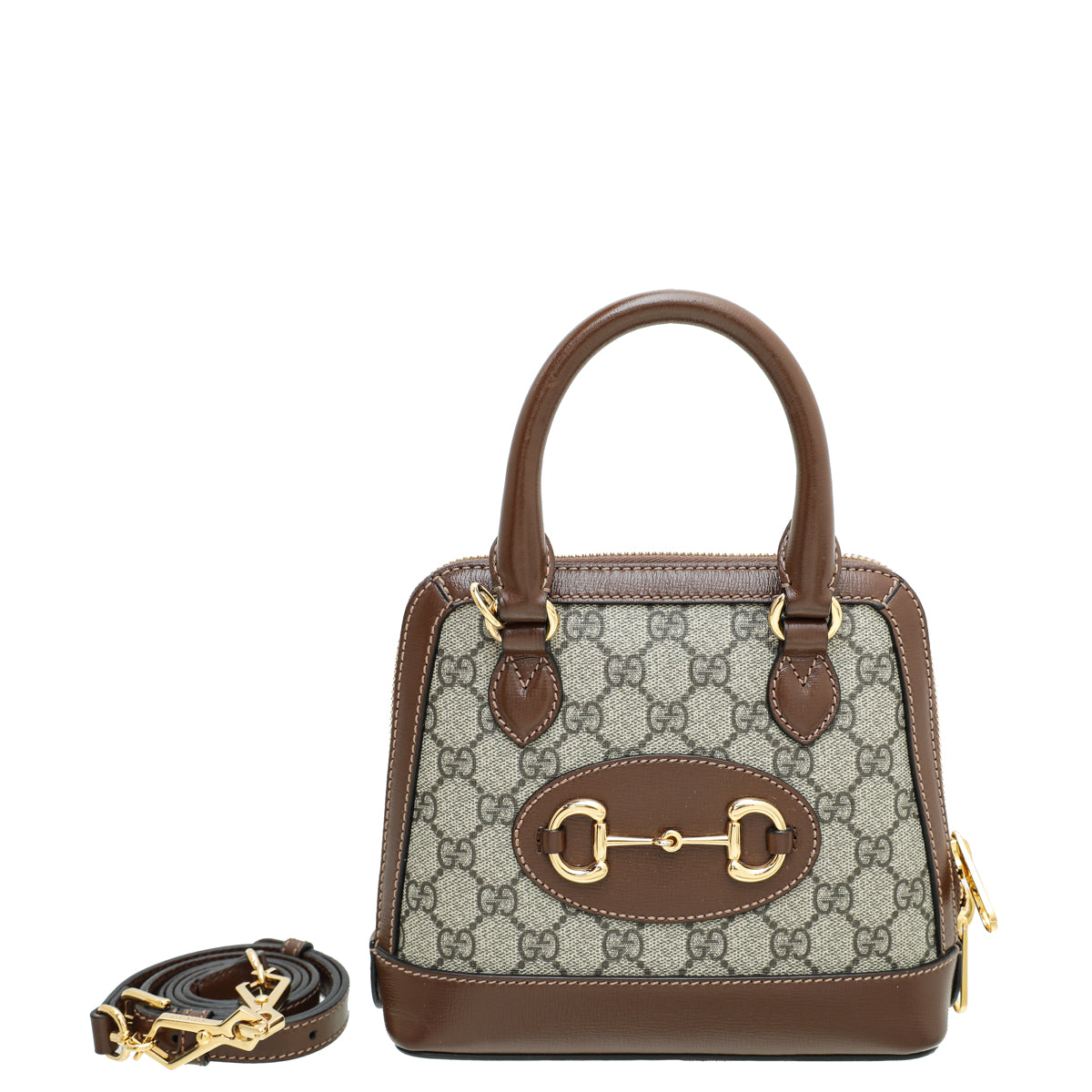Gucci Bicolor Horsebit 1955 Mini Top Handle Bag-Gucci-THE CLOSET