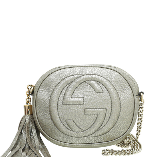 Gucci Champagne Soho Tassel Mini Chain Bag