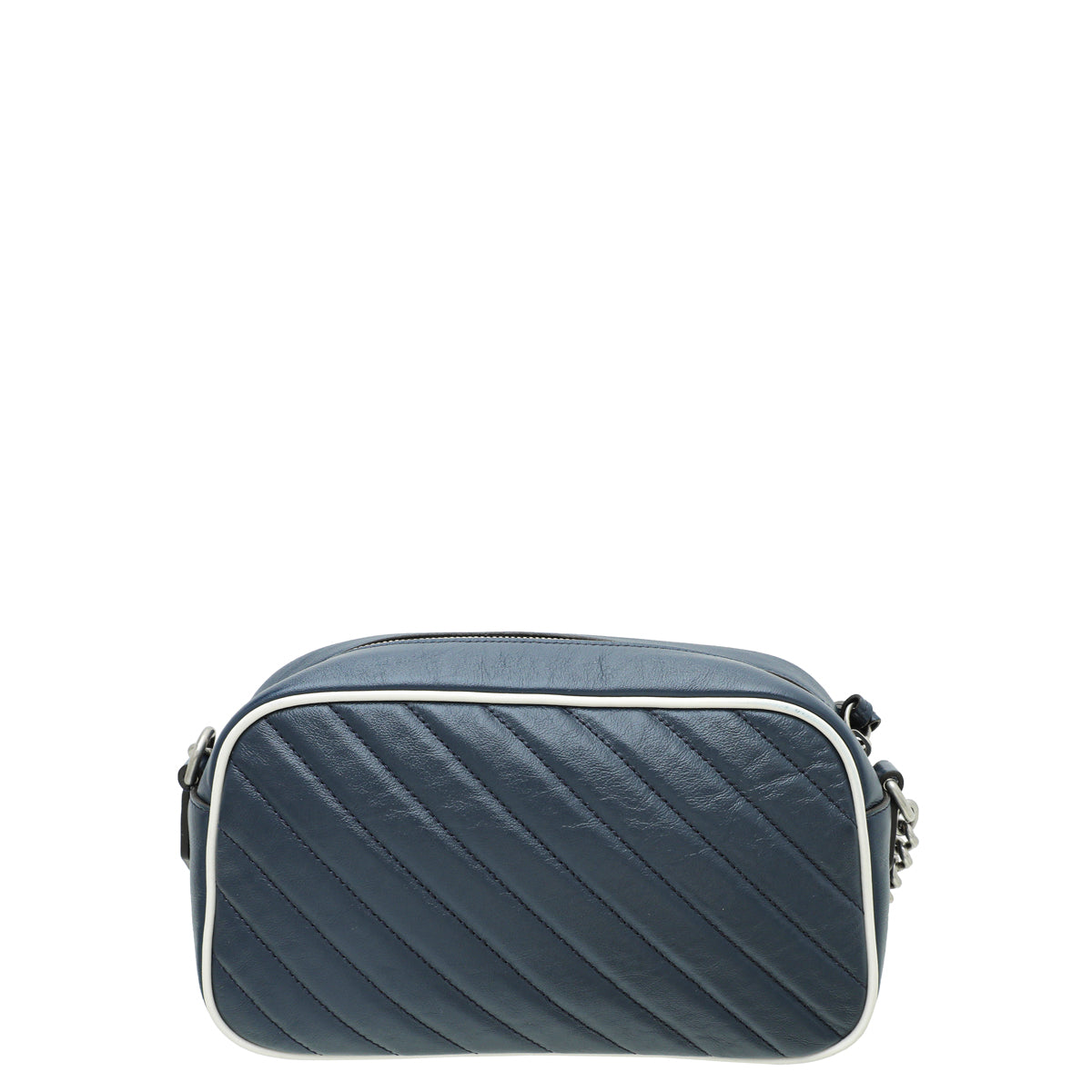 Gucci Navy Blue GG Marmont Small Camera Shoulder Bag-Gucci-THE CLOSET