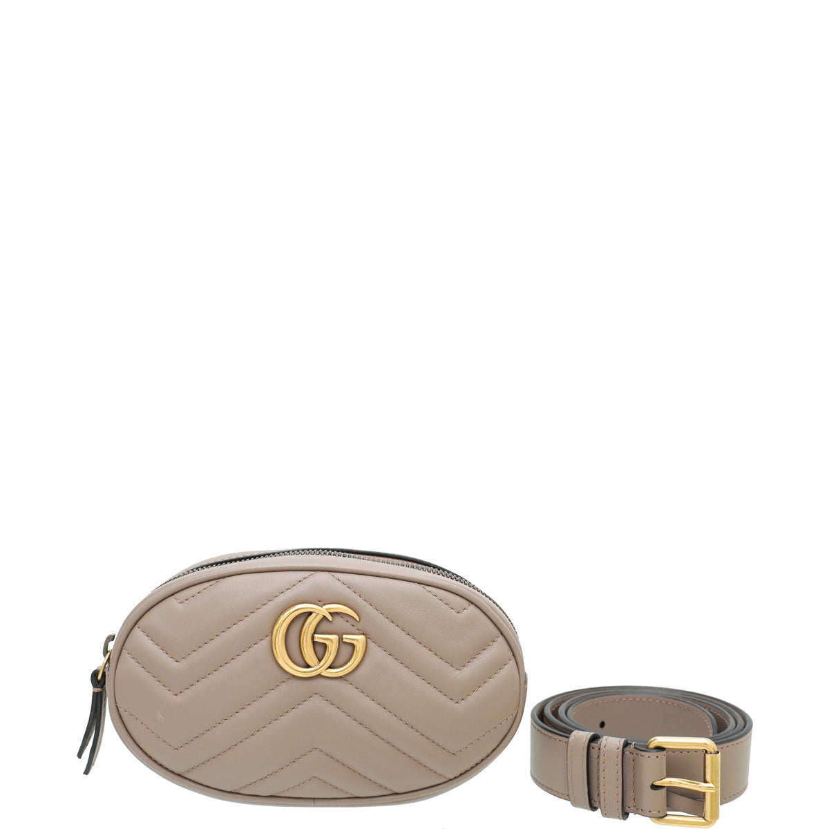 Gucci Dusty Pink GG Marmont Mini Belt Bag-Gucci-THE CLOSET