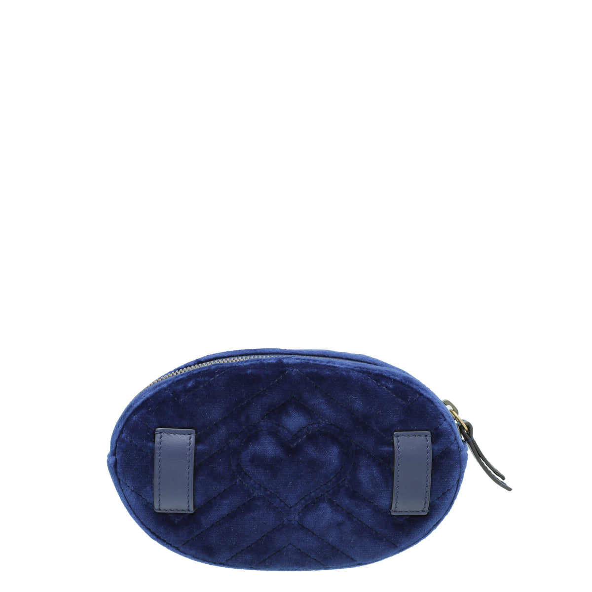 Gucci Navy Blue Velvet GG Marmont Belt Bag-Gucci-THE CLOSET