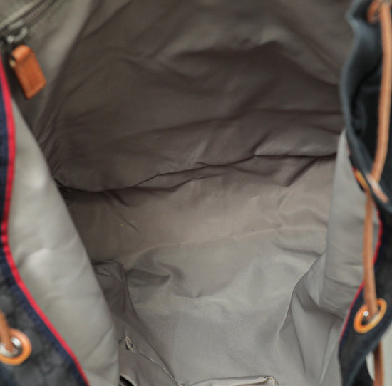 Gucci Navy Blue Large Backpack Bag
