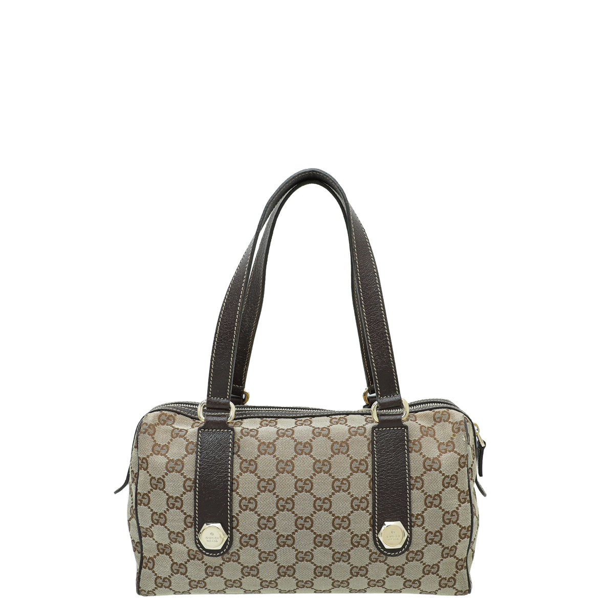 Gucci GG Canvas Small Charmy Boston Bag-Gucci-THE CLOSET