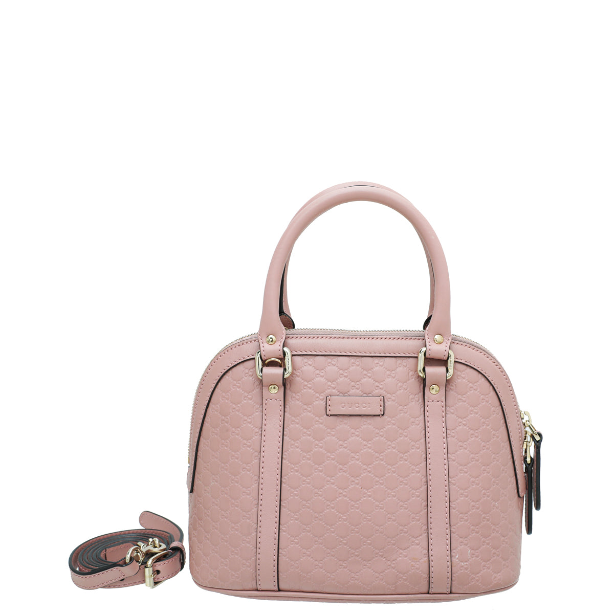 Gucci Dusty Pink Microguccissima Dome Satchel Mini Bag