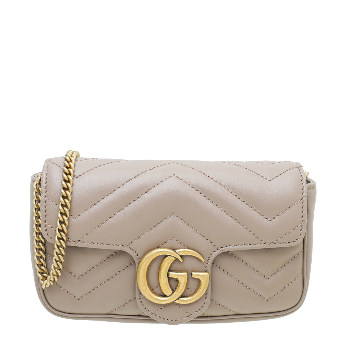 Gucci Dusty Pink GG Marmont Super Mini Bag-Gucci-THE CLOSET