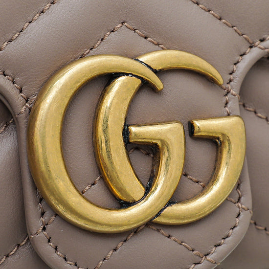 Gucci Dusty Pink GG Marmont Super Mini Bag