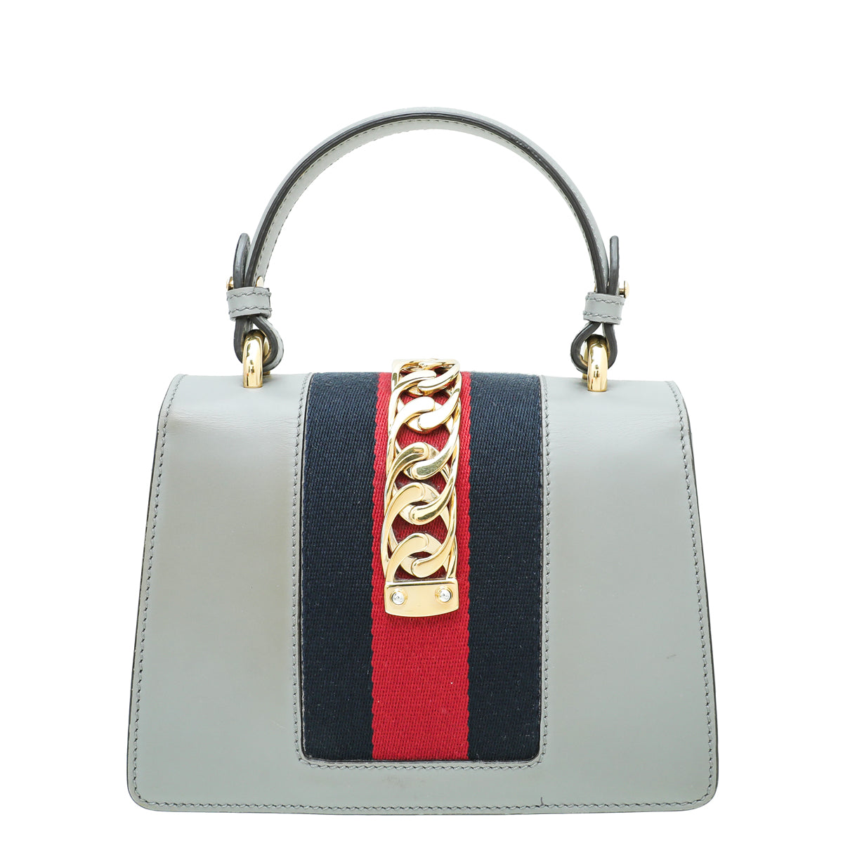 Gucci Grey Sylvie Top Handle Mini Bag-Gucci-THE CLOSET