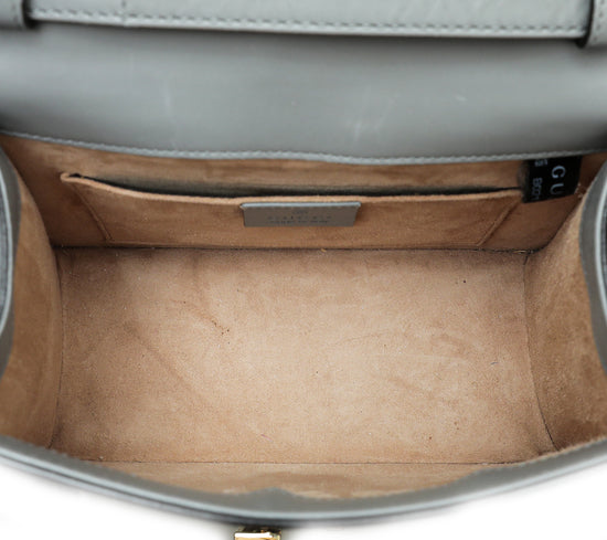 Gucci Grey Sylvie Top Handle Mini Bag