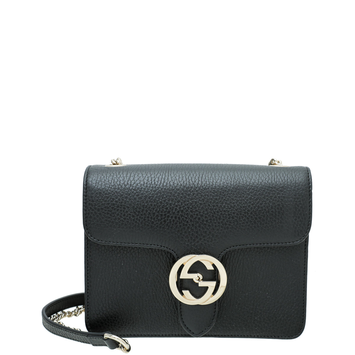 Gucci Black Interlocking G Chain Small Bag-Gucci-THE CLOSET