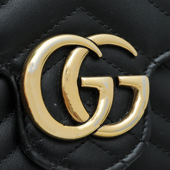 Gucci Black GG Marmont Matelasse Mini Bag