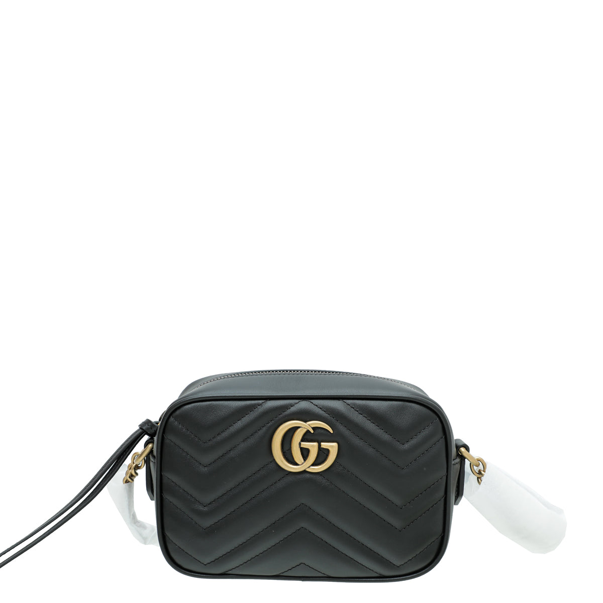 Gucci Black GG Marmont Mini Shoulder Bag-Gucci-THE CLOSET