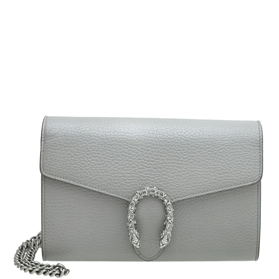 Load image into Gallery viewer, Gucci Grey Dionysus Mini Chain Bag
