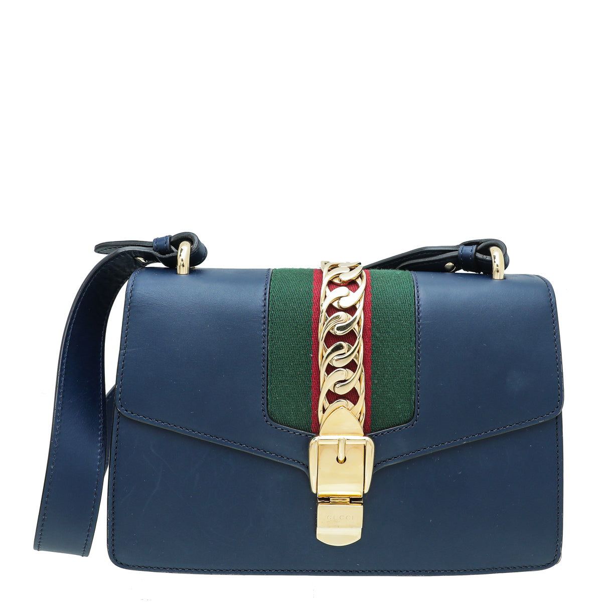 Gucci Navy Blue Sylvie Small Bag